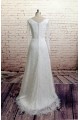 A-line Long Sleeves Lace Bridal Gown Wedding Dress WD010723