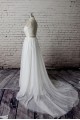 A-line Lace and Tulle Bridal Gown Wedding Dress WD010731