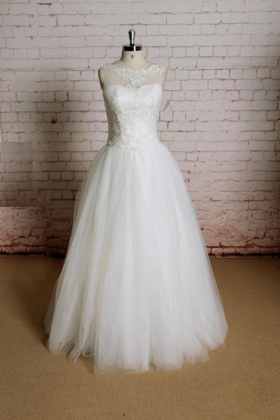 Ball Gown Lace Bridal Gown Wedding Dress WD010732