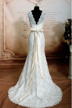 Trumpet/Mermaid Straps Lace Bridal Gown Wedding Dress WD010733