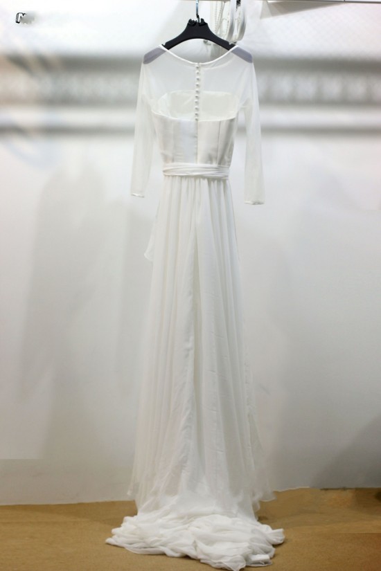 A-line Long Sleeves Bridal Gown Wedding Dress WD010739 A-line Long Sleeves Bridal Gown Wedding Dress WD010739