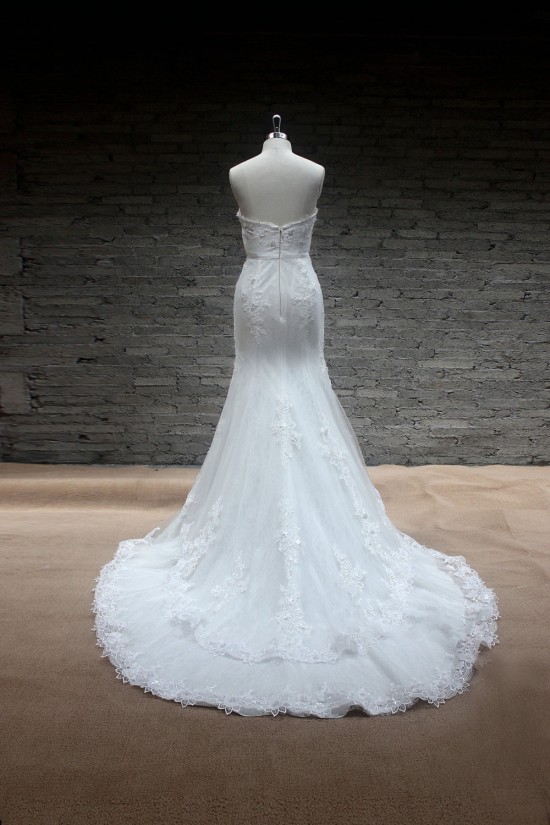 Trumpet/Mermaid Strapless Lace Bridal Gown Wedding Dress WD010741 Trumpet/Mermaid Strapless Lace Bridal Gown Wedding Dress WD010741