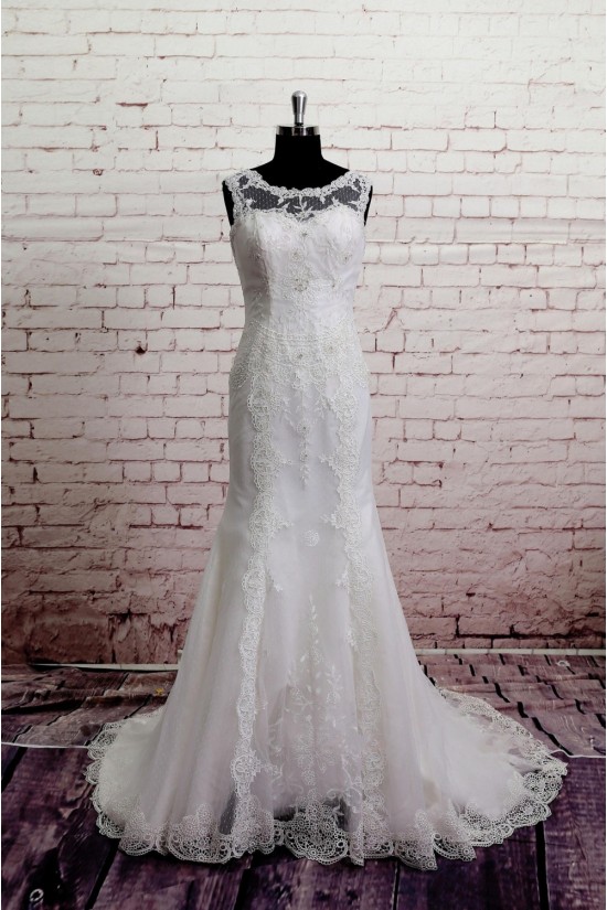 Trumpet/Mermaid Lace Bridal Gown Wedding Dress WD010743