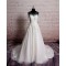 A-line Lace and Tulle Bridal Gown Wedding Dress WD010744