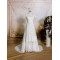 A-line Short Sleeves Lace Bridal Gown Wedding Dress WD010749
