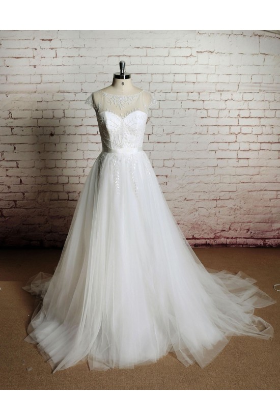 A-line Beaded Bridal Gown Wedding Dress WD010750 A-line Beaded Bridal Gown Wedding Dress WD010750