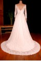 A-line V-neck Long Sleeves Lace Bridal Gown Wedding Dress WD010751