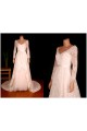 A-line V-neck Long Sleeves Lace Bridal Gown Wedding Dress WD010751