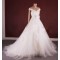 A-line Off the Shoulder Lace and Tulle Bridal Gown Wedding Dress WD010753