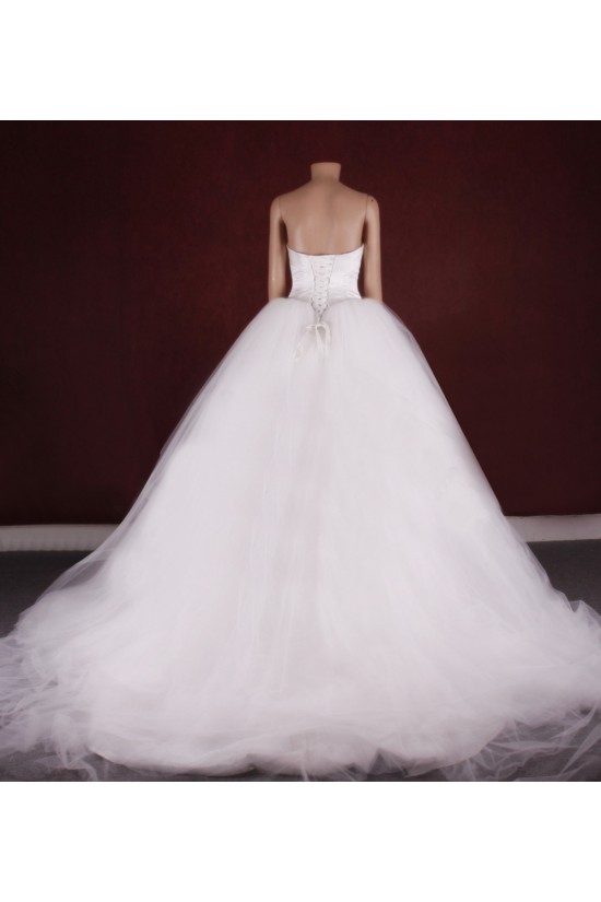 Ball Gown Strapless Bridal Gown Wedding Dress WD010754