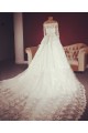 A-line Off the Shoulder Half Sleeves Lace Bridal Gown Wedding Dress WD010757 A-line Off the Shoulder Half Sleeves Lace Bridal Gown Wedding Dress WD010757