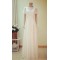 Sheath/Column Short Sleeves Chiffon Bridal Gown Wedding Dress WD010758
