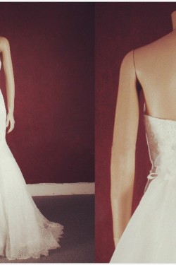 Trumpet/Mermaid One Shoulder Lace Bridal Gown Wedding Dress WD010759