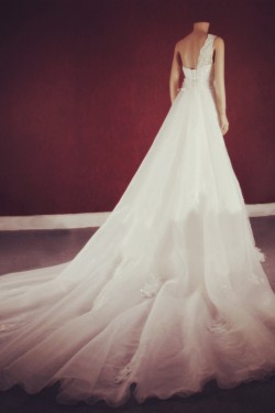 Trumpet/Mermaid One Shoulder Lace Bridal Gown Wedding Dress WD010759