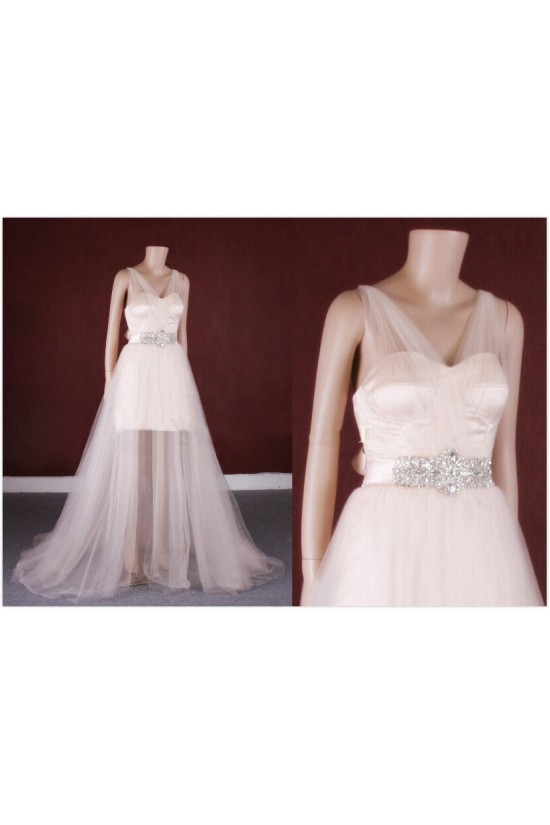 A-line Beaded Tulle Bridal Gown Wedding Dress WD010760 A-line Beaded Tulle Bridal Gown Wedding Dress WD010760