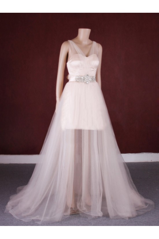 A-line Beaded Tulle Bridal Gown Wedding Dress WD010760 A-line Beaded Tulle Bridal Gown Wedding Dress WD010760