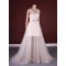 A-line Beaded Tulle Bridal Gown Wedding Dress WD010760