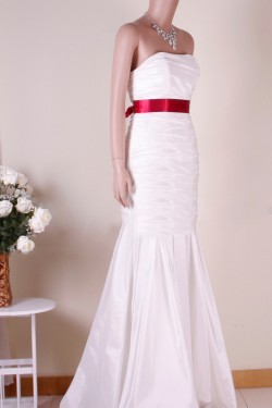 Trumpet/Mermaid Strapless Bridal Gown Wedding Dress WD010762