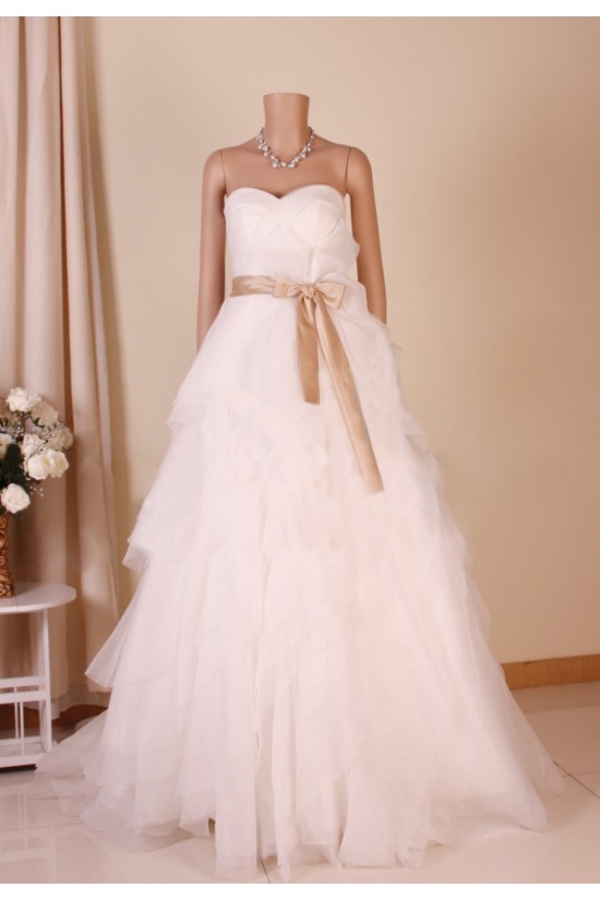 Ball Gown Sweetheart Bowknot Bridal Gown Wedding Dress WD010763