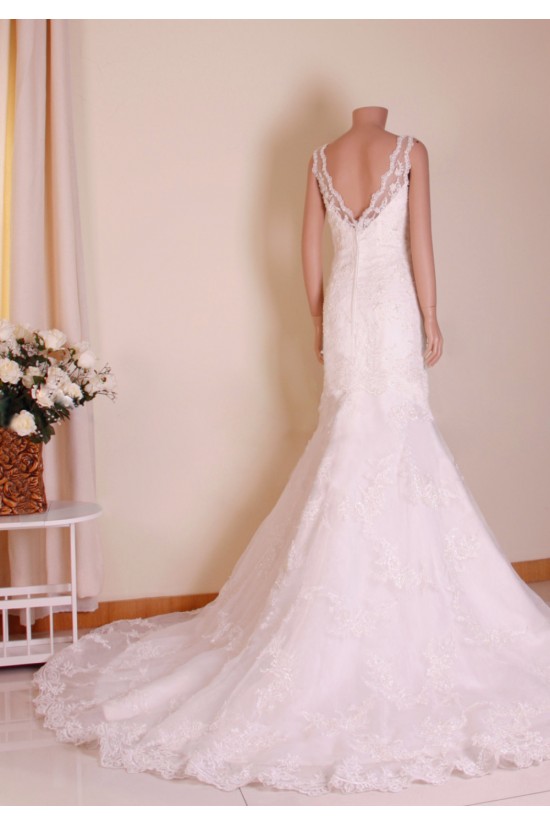 Trumpet/Mermaid V-neck Lace Bridal Gown Wedding Dress WD010764 Trumpet/Mermaid V-neck Lace Bridal Gown Wedding Dress WD010764