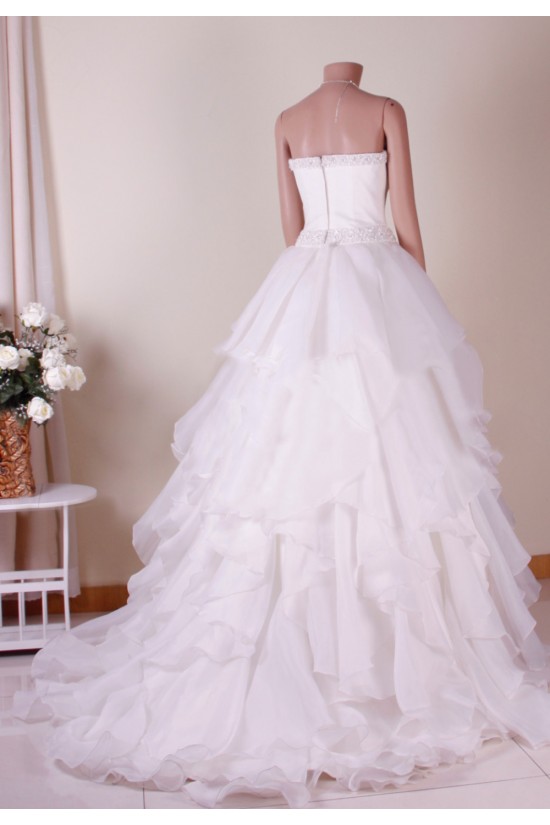 Ball Gown Strapless Beaded Bridal Gown Wedding Dress WD010766