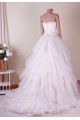 Ball Gown Strapless Beaded Bridal Gown Wedding Dress WD010766