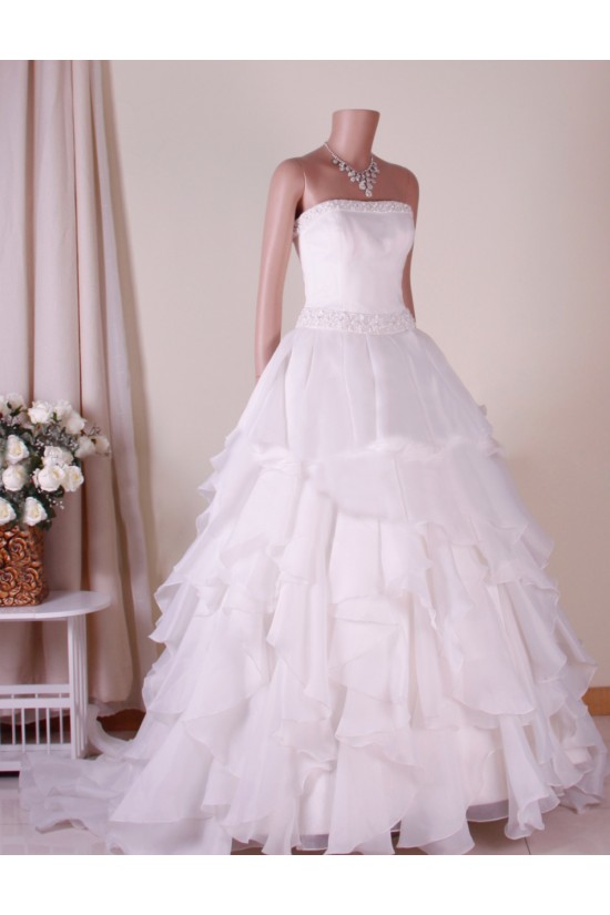Ball Gown Strapless Beaded Bridal Gown Wedding Dress WD010766 Ball Gown Strapless Beaded Bridal Gown Wedding Dress WD010766