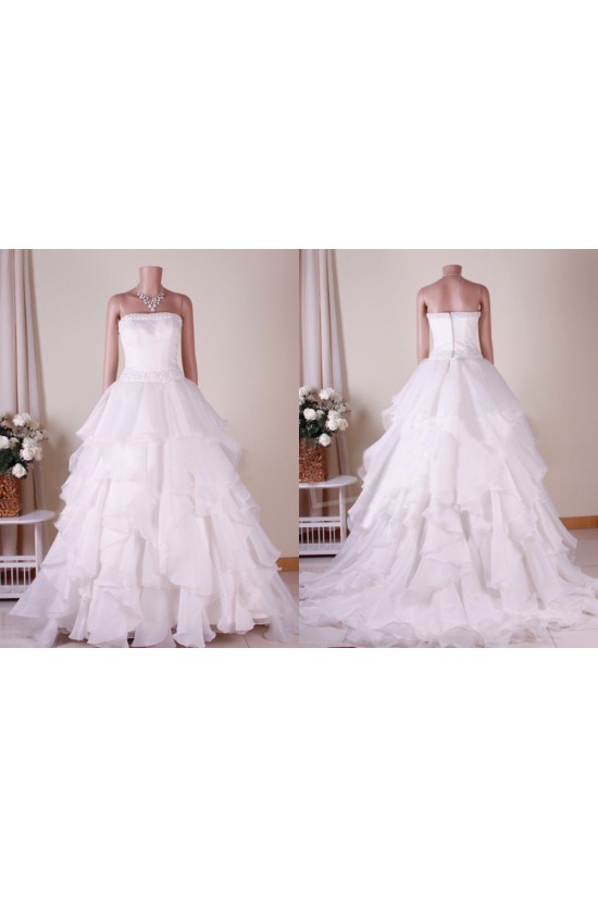 Ball Gown Strapless Beaded Bridal Gown Wedding Dress WD010766 Ball Gown Strapless Beaded Bridal Gown Wedding Dress WD010766