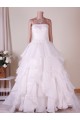 Ball Gown Strapless Beaded Bridal Gown Wedding Dress WD010766