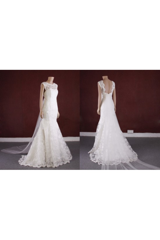 Trumpet/Mermaid Lace Bridal Gown Wedding Dress WD010769