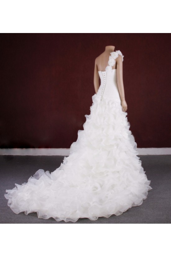 A-line One Shoulder Bridal Gown Wedding Dress WD010770 A-line One Shoulder Bridal Gown Wedding Dress WD010770