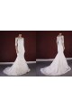 Trumpet/Mermaid Half Sleeves Lace Bridal Gown Wedding Dress WD010771