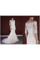 Trumpet/Mermaid Half Sleeves Lace Bridal Gown Wedding Dress WD010771