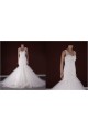 Trumpet/Mermaid Beaded Lace and Tulle Bridal Gown Wedding Dress WD010772