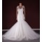 Trumpet/Mermaid Beaded Lace and Tulle Bridal Gown Wedding Dress WD010772