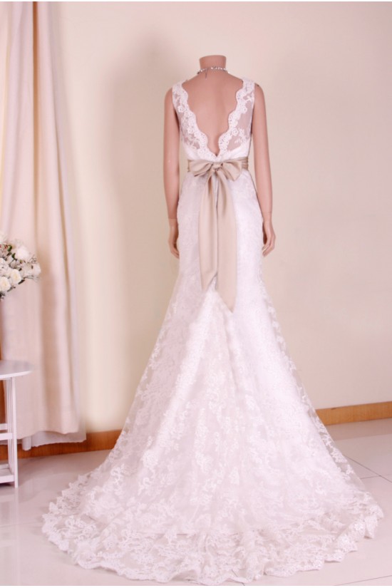 Trumpet/Mermaid Lace Bridal Gown Wedding Dress WD010774