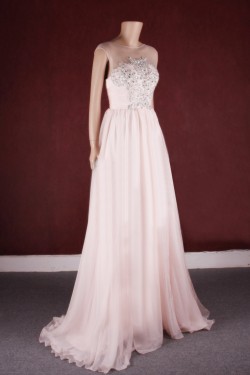 A-line Beaded Bridal Gown Wedding Dress WD010775