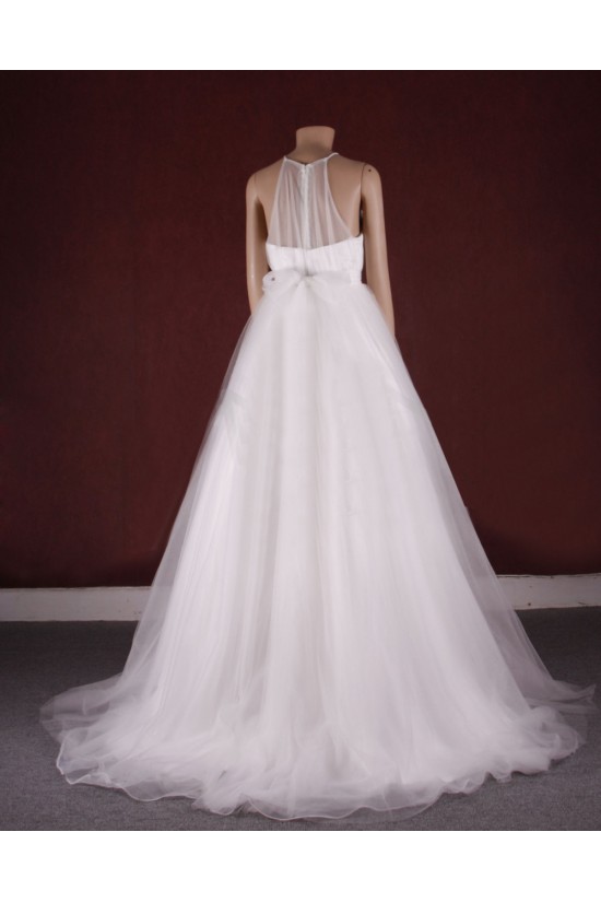 A-line Beaded Bridal Gown Wedding Dress WD010776