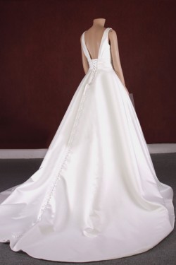 A-line Beaded Bridal Gown Wedding Dress WD010777