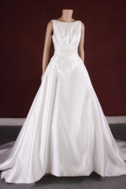 A-line Beaded Bridal Gown Wedding Dress WD010777