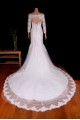 Trumpet/Mermaid Off the Shoulder 3/4 Sleeves Beaded Bridal Gown Wedding Dress WD010778 Trumpet/Mermaid Off the Shoulder 3/4 Sleeves Beaded Bridal Gown Wedding Dress WD010778