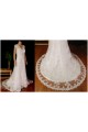 A-line V-neck Beaded Lace Bridal Gown Wedding Dress WD010779