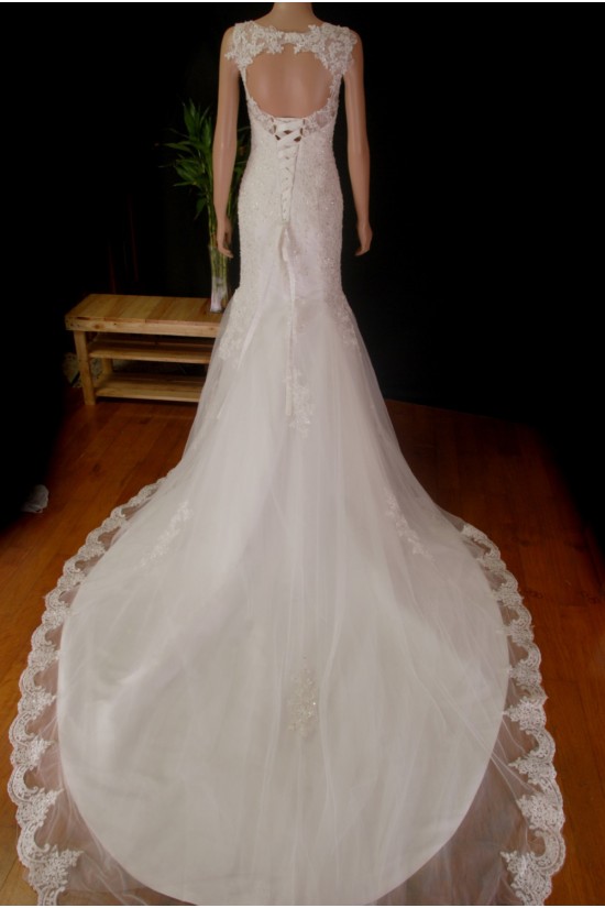 Trumpet/Mermaid Beaded Lace Bridal Gown Wedding Dress WD010780 Trumpet/Mermaid Beaded Lace Bridal Gown Wedding Dress WD010780