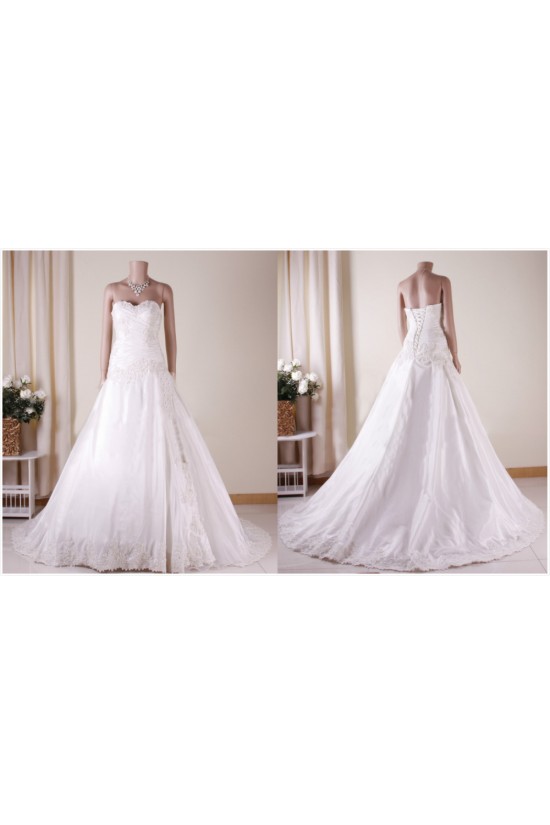 A-line Sweetheart Lace Bridal Gown Wedding Dress WD010783