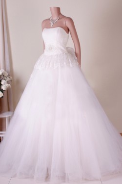 Ball Gown Strapless Bridal Gown Wedding Dress WD010784