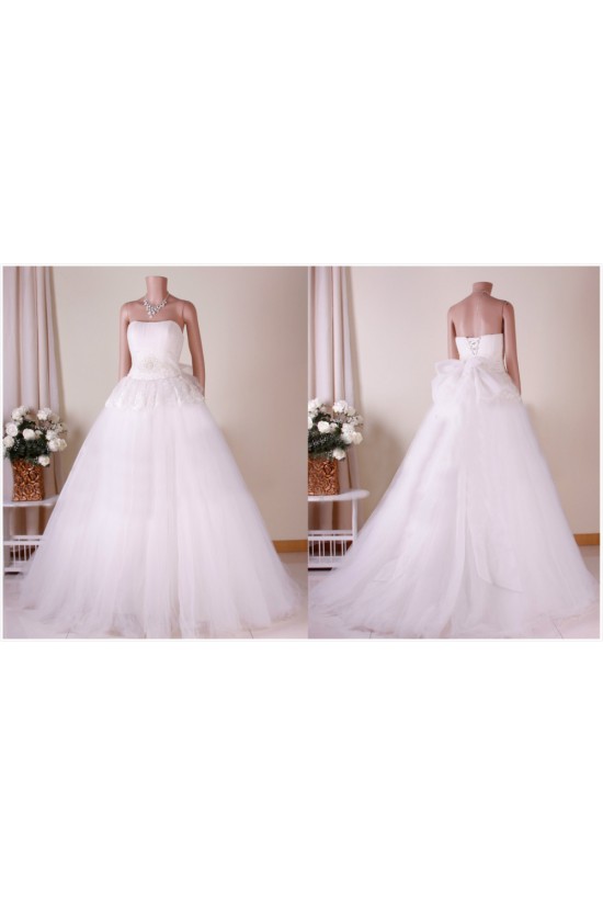 Ball Gown Strapless Bridal Gown Wedding Dress WD010784