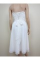 A-line Strapless Short Lace Bridal Gown Wedding Dress WD010785