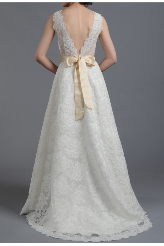 A-line Beaded Lace Bridal Gown Wedding Dress WD010788 A-line Beaded Lace Bridal Gown Wedding Dress WD010788