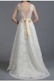 A-line Beaded Lace Bridal Gown Wedding Dress WD010788