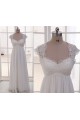 Empire Lace and Chiffon Maternity Bridal Gown Wedding Dress WD010789